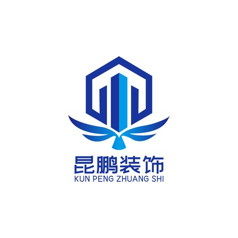 昆鹏装饰工程有限公司logo设计