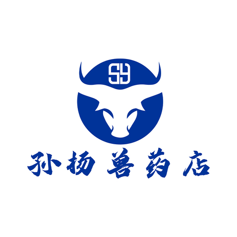 孙杨兽药店logo设计