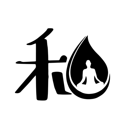 和瑜伽logo设计