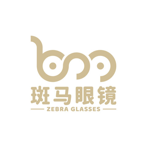 斑马眼镜logo设计