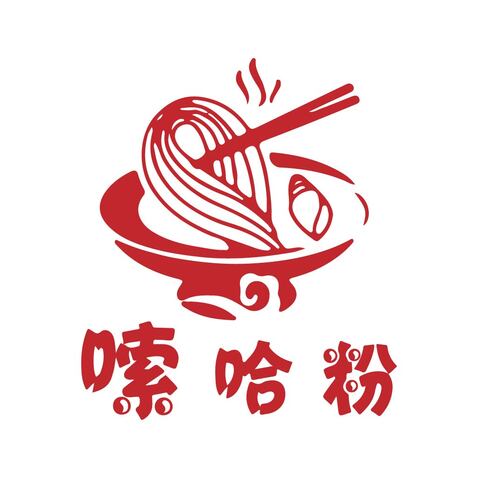 嗦哈粉logo设计