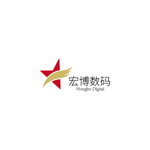 宏博数码logo设计