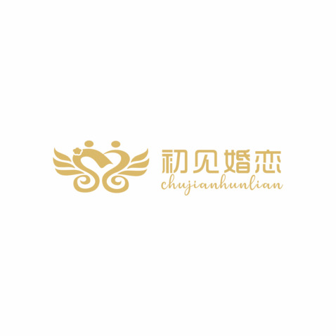 初见婚恋logo设计