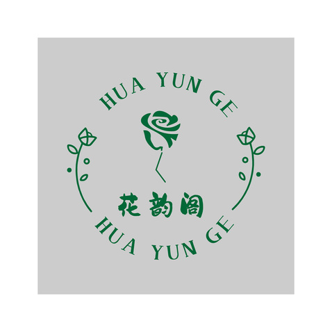 花韵阁花艺logo设计