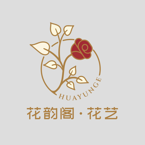 花韵阁花艺logo设计