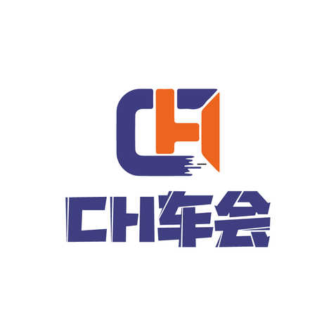 CH车会logo设计