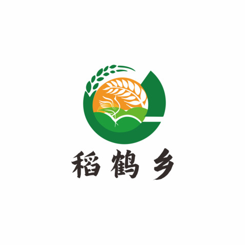 稻鹤乡logo设计