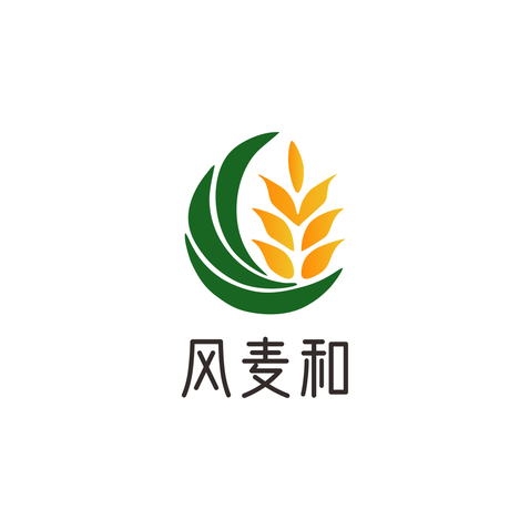 风麦和logo设计