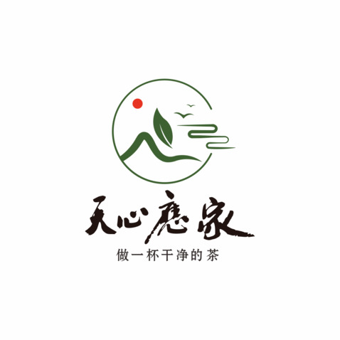 天心应家logo设计