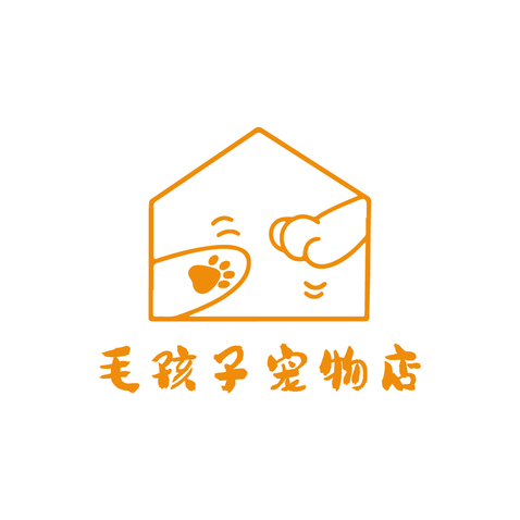 毛孩子logo设计