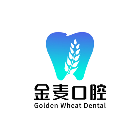 金麦口腔logo设计