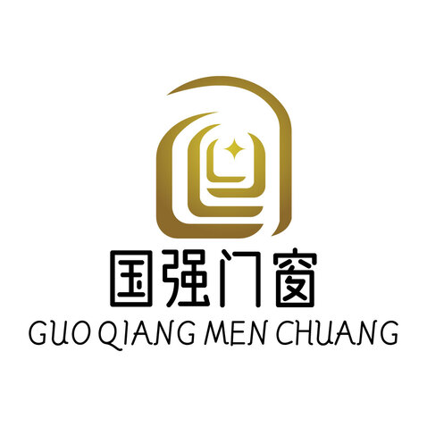 国强门窗logo设计