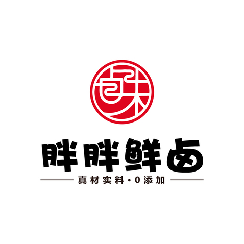 胖胖鲜卤logo设计