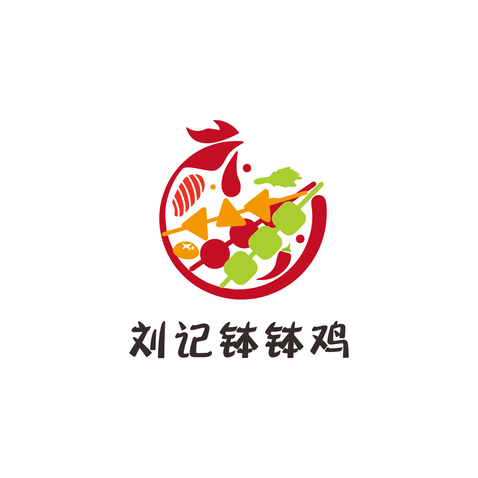 刘记钵钵鸡logo设计