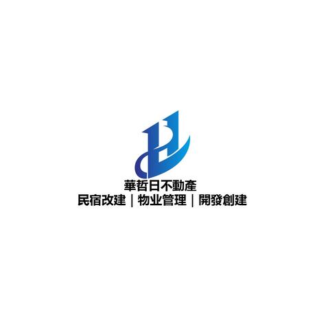 華哲日不動產logo设计