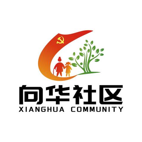 向华社区logo设计