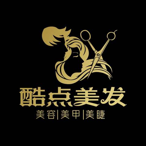 酷点美发logo设计