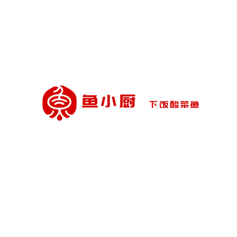 鱼小厨logo设计