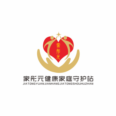 家彤元健康家庭守护站logo设计