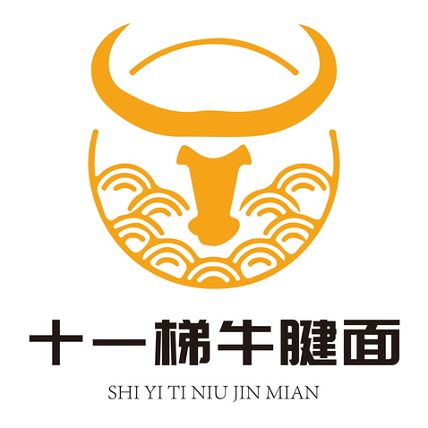 一梯牛腱面logo设计