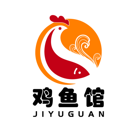 鸡鱼馆logo设计