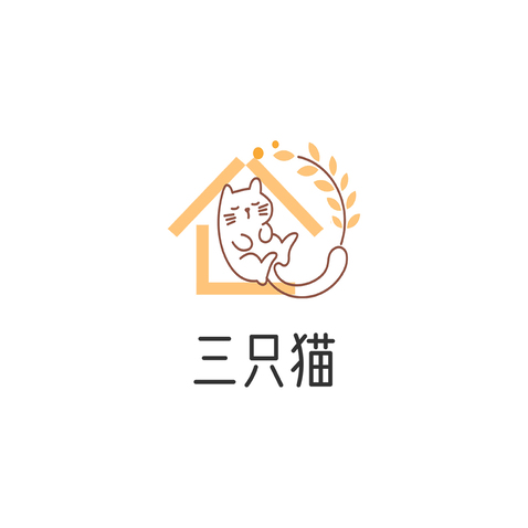 三只猫logo设计