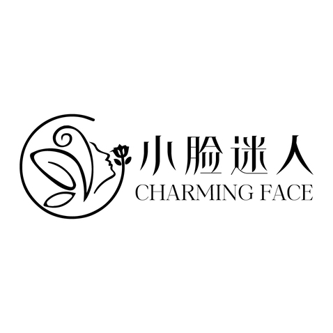 小脸迷人logo设计