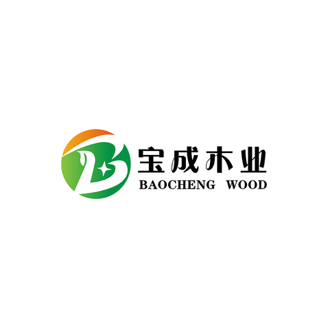 宝成木业logo设计