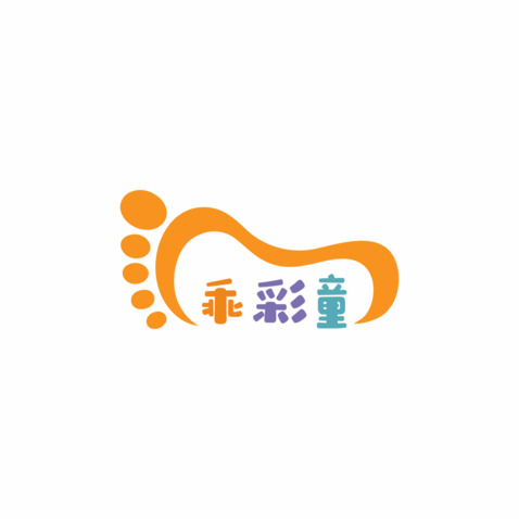 乖彩童logo设计