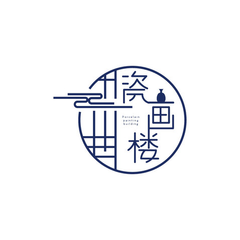 瓷画楼logo设计