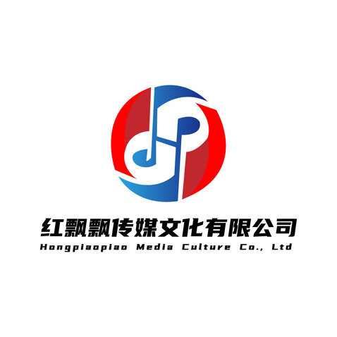 红缥飘传媒logo设计