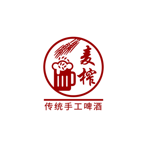 传统手工啤酒logo设计