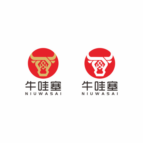 牛哇塞logo设计