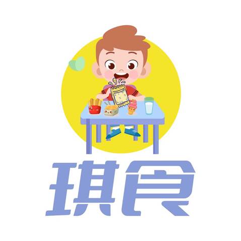 琪食logo设计