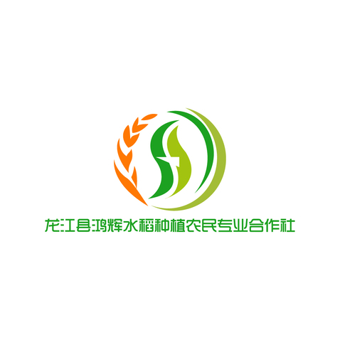 龙江县鸿辉水稻种植农民专业合作社logo设计