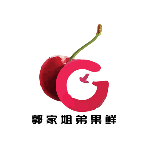 郭家姐弟果鲜logo设计