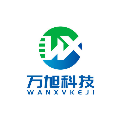 万旭科技logo设计