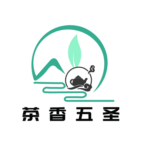 茶香五圣logo设计