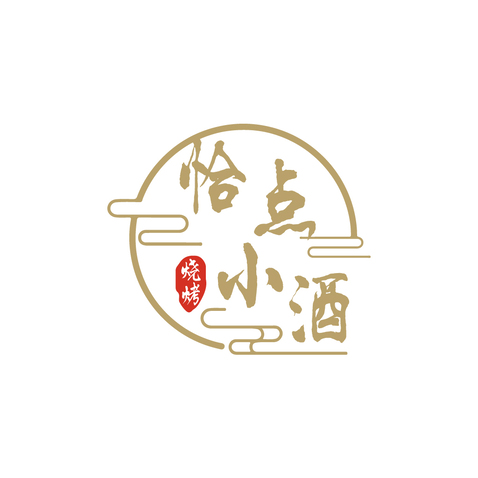 恰点小酒logo设计