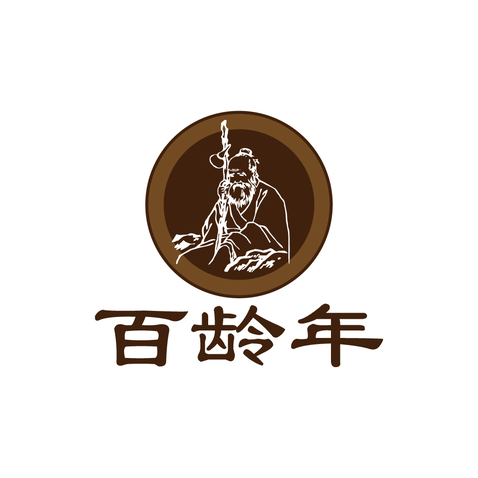 百龄年logo设计