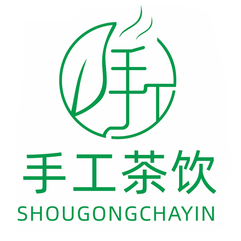 手工茶饮logo设计