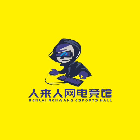 人来人网电竞馆logo设计