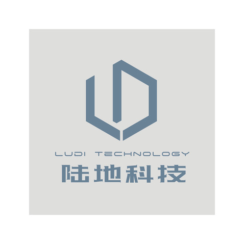 l陆地科技logo设计