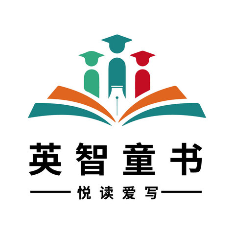 儿童阅读与写作教育logo设计