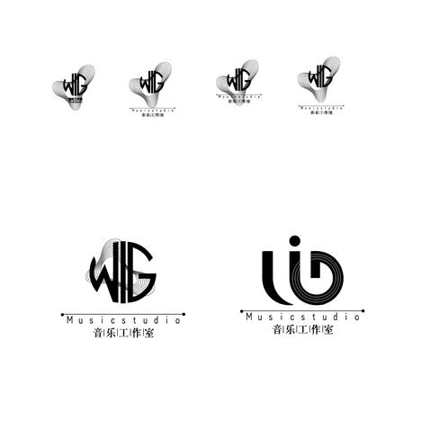 WIG音乐logo设计