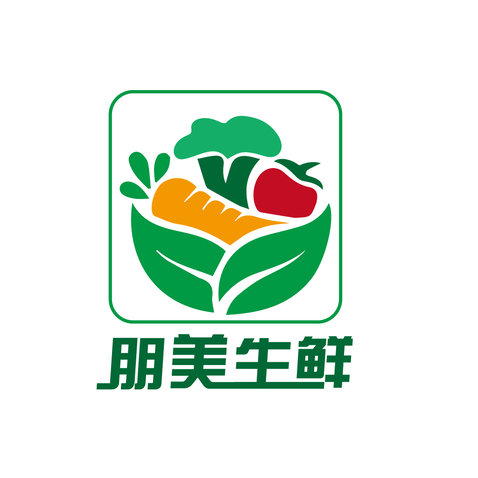 朋美生鲜logo设计