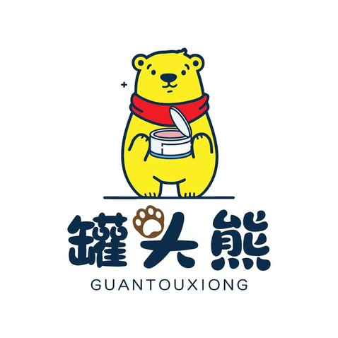 罐头熊logo设计