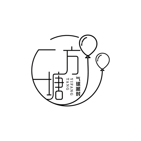 气球装饰服务logo设计