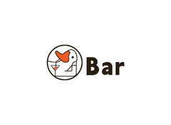 橙嘴小鸭酒吧标志