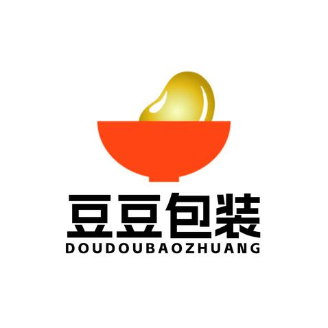 豆趣碗标logo设计
